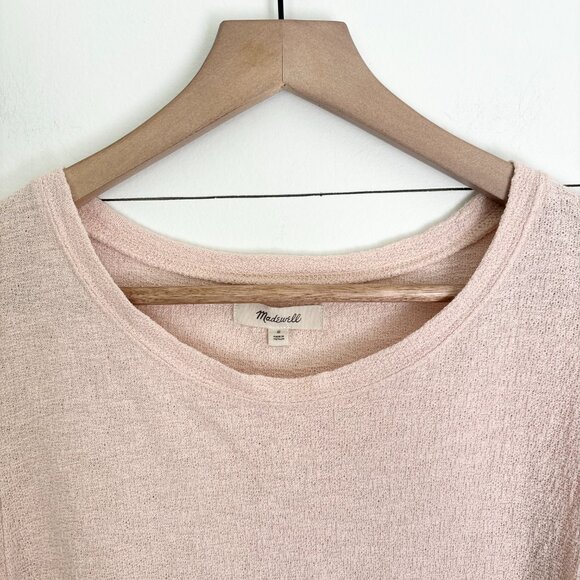 Madewell blush pink top with oversized wide sleeve size small - Picture 3 of 5